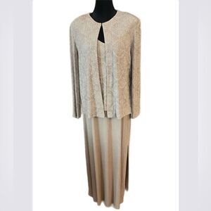 Alex Evening Mother Of The Bride  Sleeveless Dress with Jacket 14P